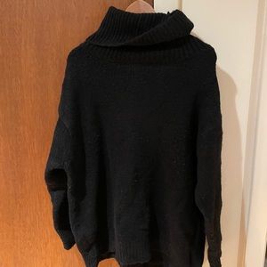 Zara Black Sweater - Acrylic + Nylon